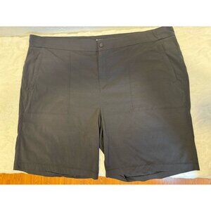 Athleta Women Plus 26 Black Trekkie Bermuda 2.0 Nylon Wicking Shorts